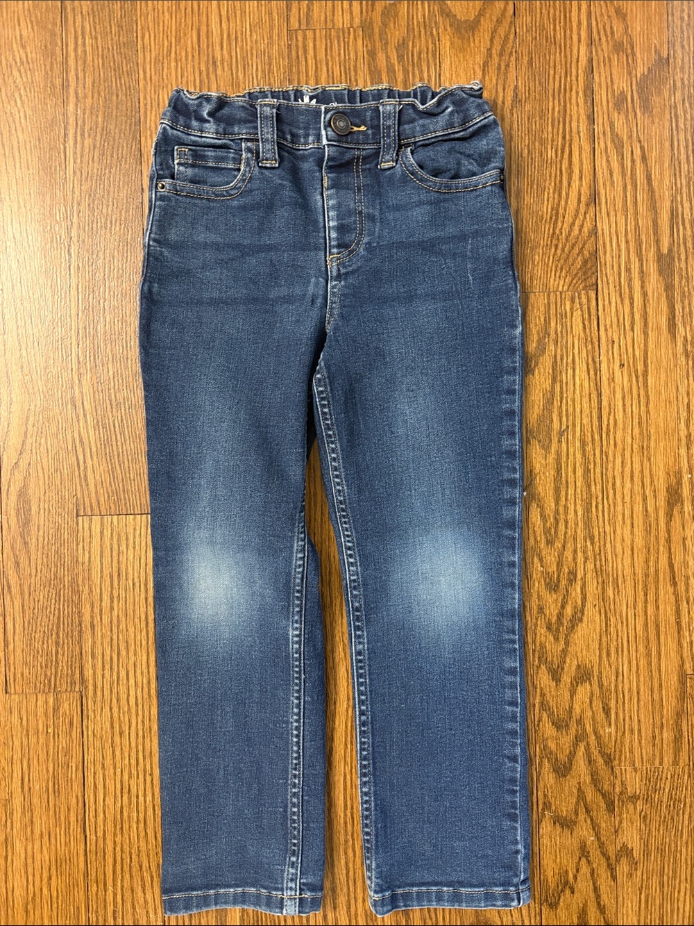 Primary Kids Dark Blue Stretch Denim Jeans